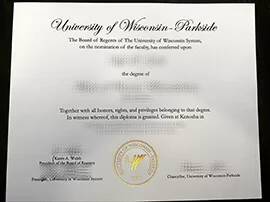 Purchase University of Wisconsin Parkside fake diploma.