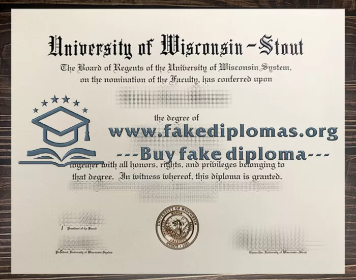 Buy University of Wisconsin–Stout fake diploma.