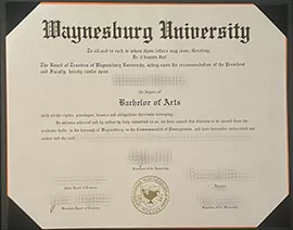 How do i buy Waynesburg University fake certificate?