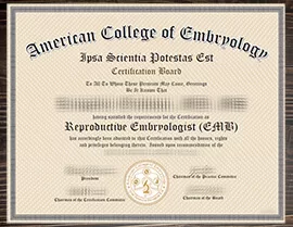 Purchase American College of Embryology fake degree online.