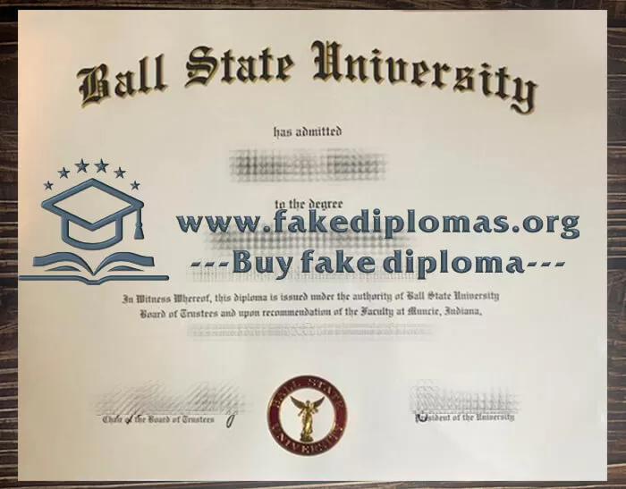 Buy Ball State University fake diploma, Fake BSU degree online.