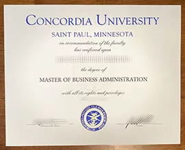 Order Concordia University St Paul fake diploma online.