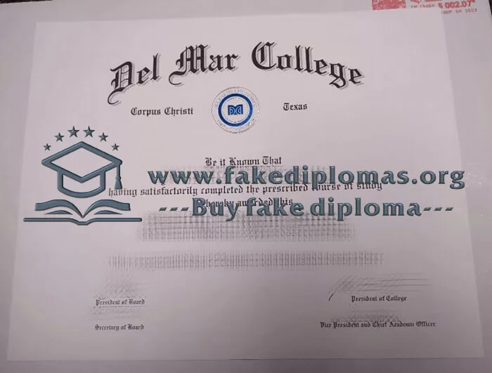 Buy a Del Mar College fake diploma.