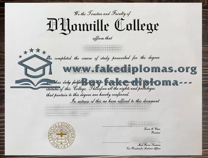 Purchase a D'youville College fake diploma online.