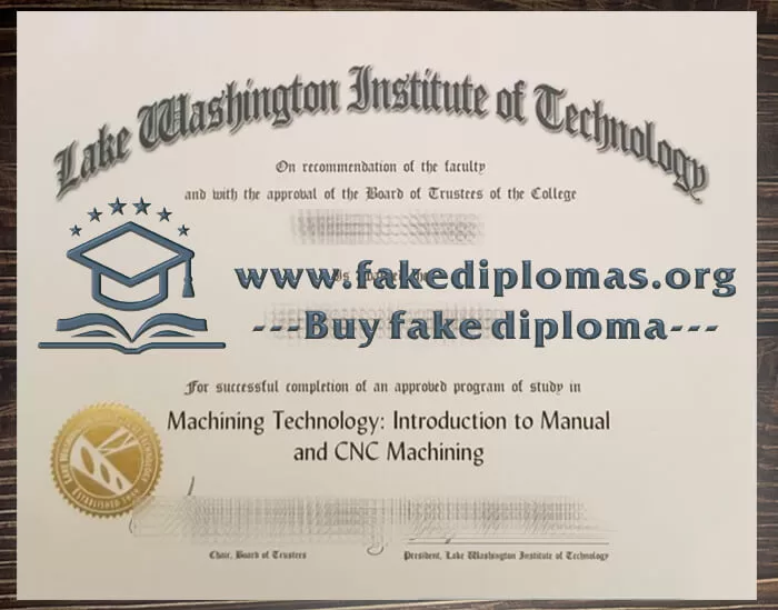 Buy Lake Washington Institute of Technology fake diploma.