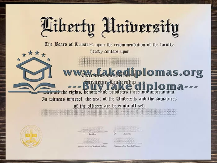 Buy Liberty University fake diploma, Fake LU degree online.