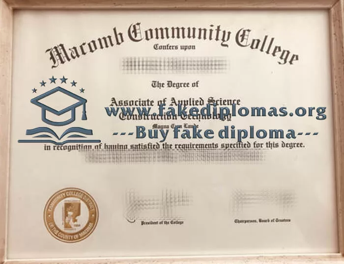 Buy a Macomb Community College fake diploma.