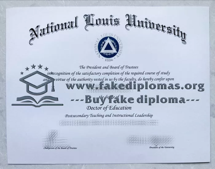 Buy National Louis University fake diploma, Fake NLU degree.