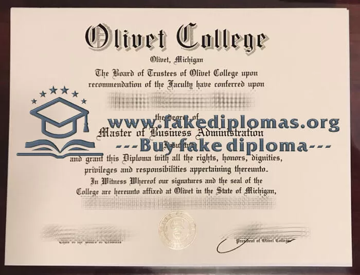 Buy Olivet College fake diploma, Fake Olivet College degree.