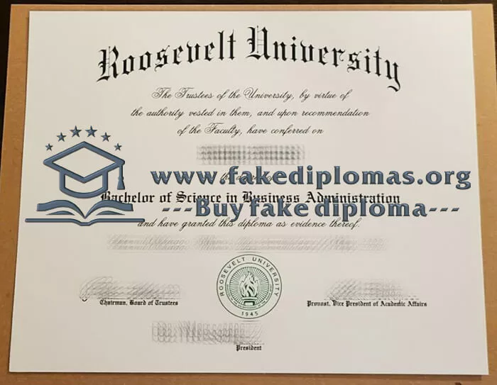 Buy a Roosevelt University fake diploma.