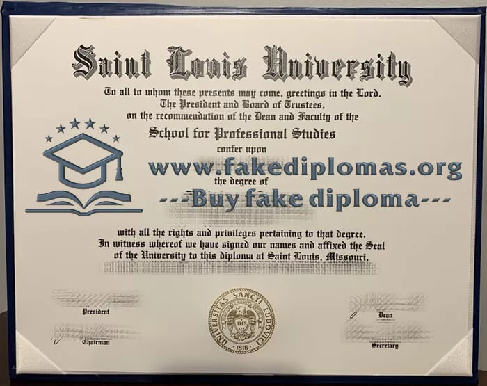 Buy Saint Louis University fake diploma, Fake SLU degree online.