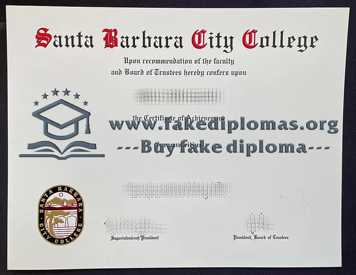 Buy Santa Barbara City College fake diploma, Fake SBCC degree online.