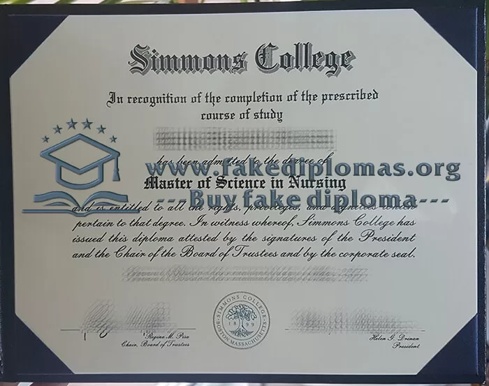 Buy Simmons College fake diploma, Fake Simmons College degree.