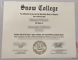 How do i buy Snow College fake certificate?