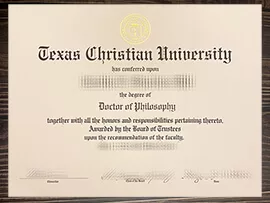 Purchase a Texas Christian University fake degree online.