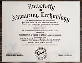 Can i get to buy University of Advancing Technology fake diploma?