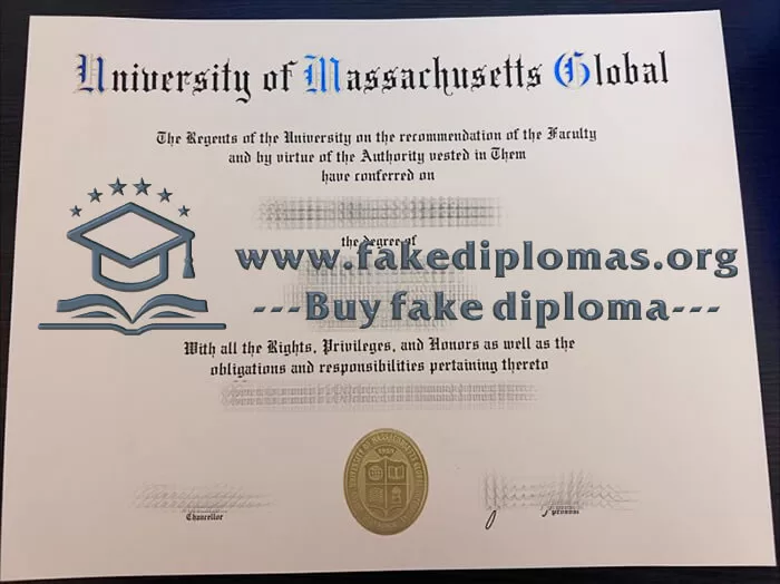 Buy University of Massachusetts Global fake diploma.