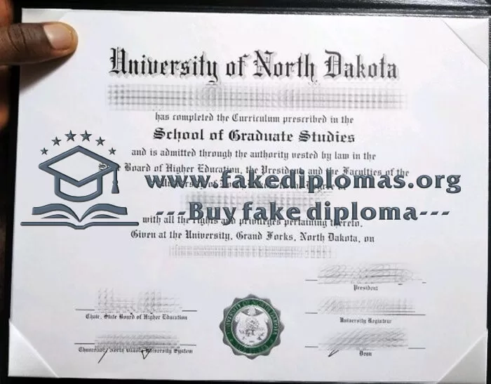 Buy University of North Dakota fake diploma, Fake UND degree.