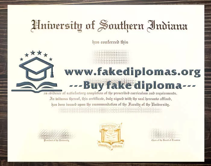 Buy University of Southern Indiana fake diploma.