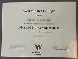 Purchase a Westminster College fake degree online.