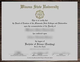 Get a Winona State University fake diploma.