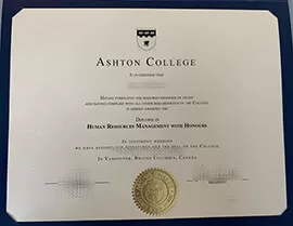 Fast to get the Ashton College fake degree.