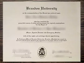 Can i get to buy Brandon University fake diploma?