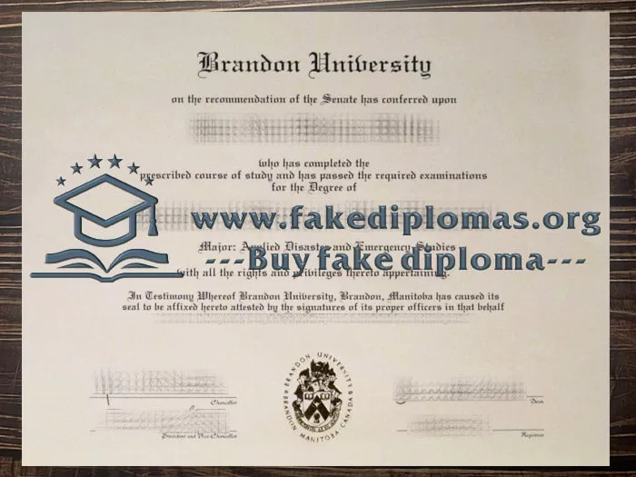 Buy a Brandon University fake diploma.