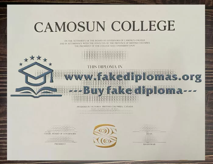 Buy Camosun College fake degree, Fake a Camosun College diploma.