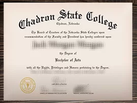 How to order a 100% copy Chadron State College fake diploma?