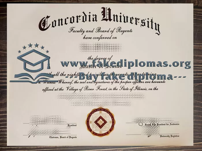 Purchase a Concordia University Chicago fake diploma.