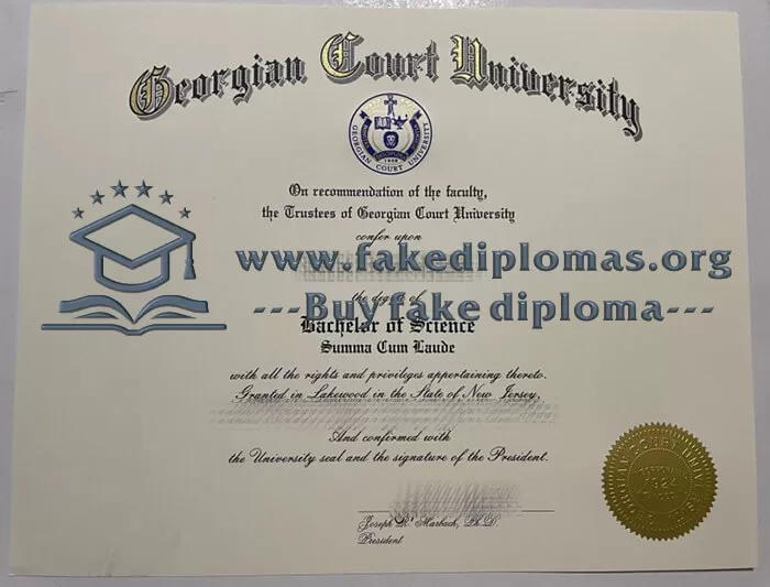 Buy GCU fake diploma, Fake Georgian Court University degree.