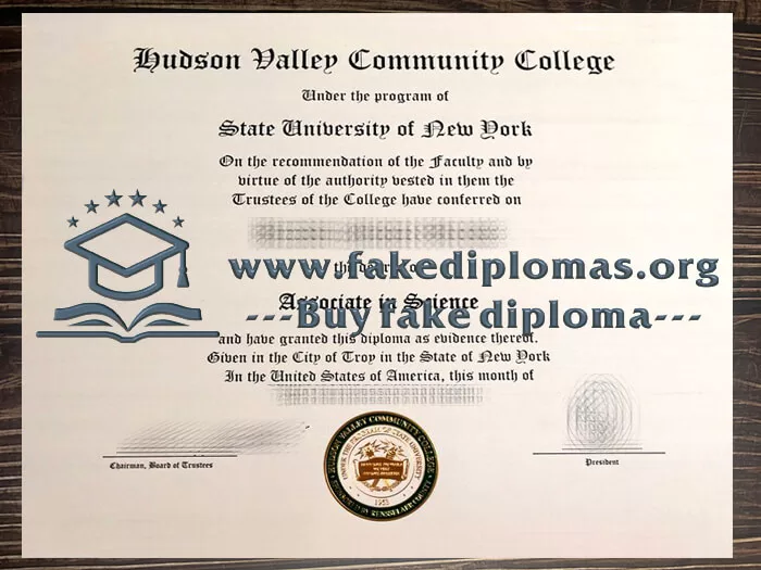 Buy Hudson Valley Community College fake diploma.