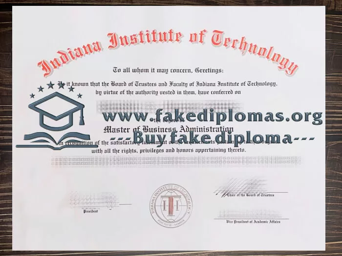 Buy Indiana Institute of Technology fake diploma online.