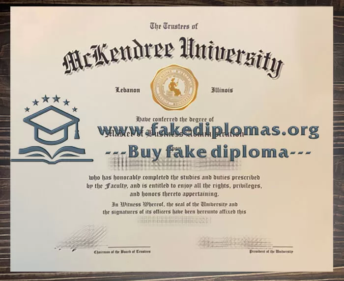 Buy McKendree University fake diploma online.