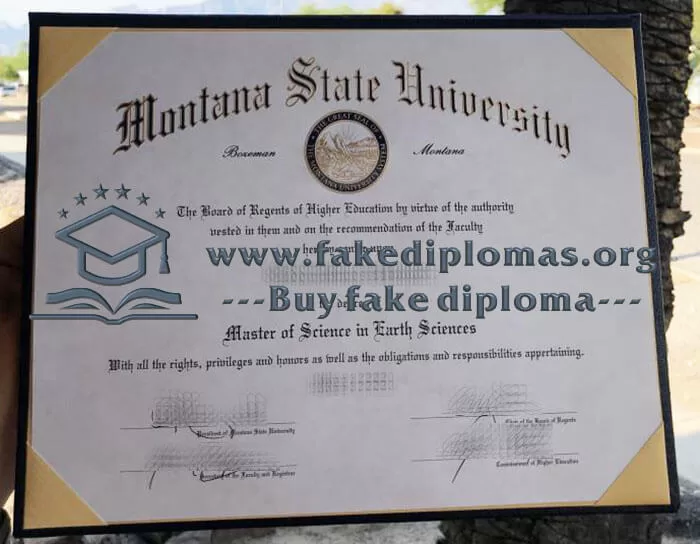 Buy Montana State University fake diploma, Fake MSU degree.