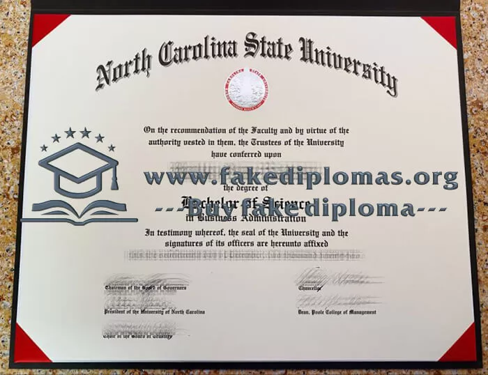 Buy a North Carolina State University fake diploma, Fake NCSU degree online.