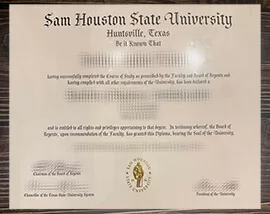 I am looking for a realistic Sam Houston State University degree.