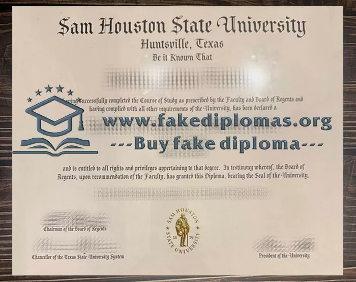 Buy Sam Houston State University fake diploma, Fake SHSU degree.