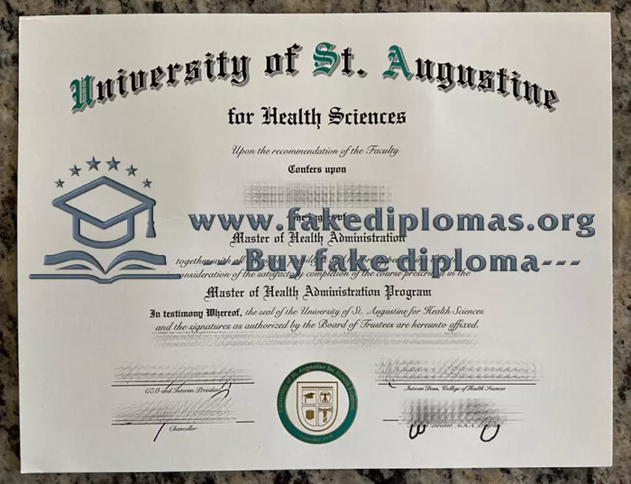 Buy University of St. Augustine for Health Sciences fake diploma, Fake USAHS degree.