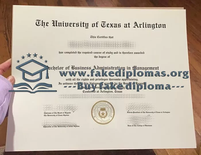 Buy University of Texas at Arlington fake diploma, Fake UTA degree.