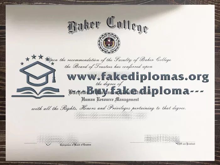 Get a Baker College fake degree online.