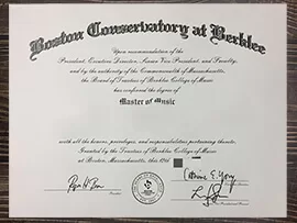 Where to buy Boston Conservatory at Berklee fake diploma online?