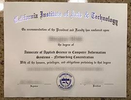 I want to buy California Institute of Arts & Technology fake diploma.