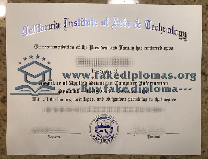 Buy California Institute of Arts & Technology fake diploma.