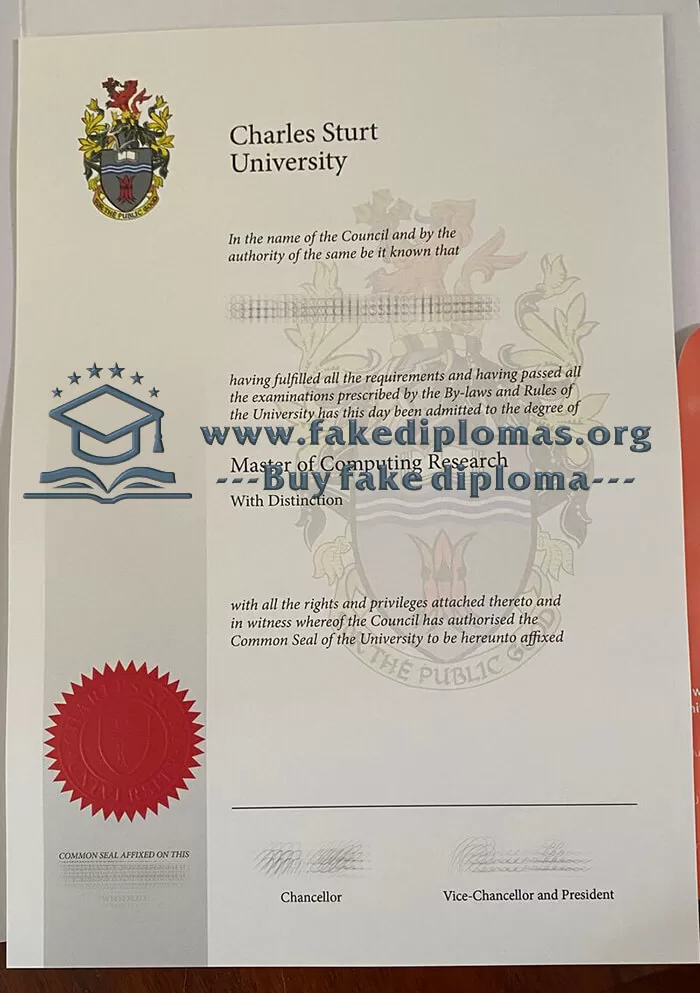 Get a Charles Sturt University fake diploma.