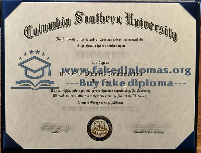 Buy a Columbia Southern University fake diploma.