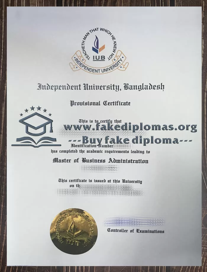 Buy a Independent University Bangladesh fake diploma, Make IUB degree.