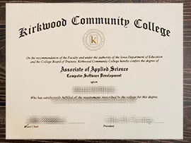 Can i get to buy Kirkwood Community College fake degree?