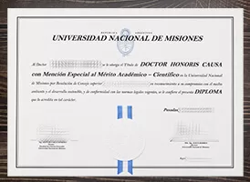 Can i get to buy National University of Misiones fake certificate?